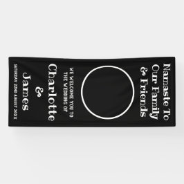 Mr. und Mrs. Couple Foto Black and White willkomme Banner