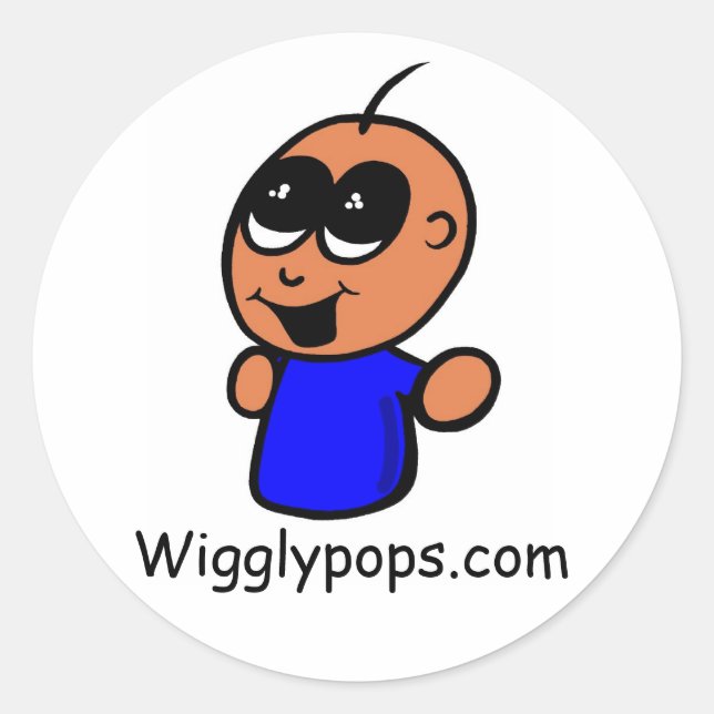 Mr.wigglypops Aufkleber (Vorderseite)