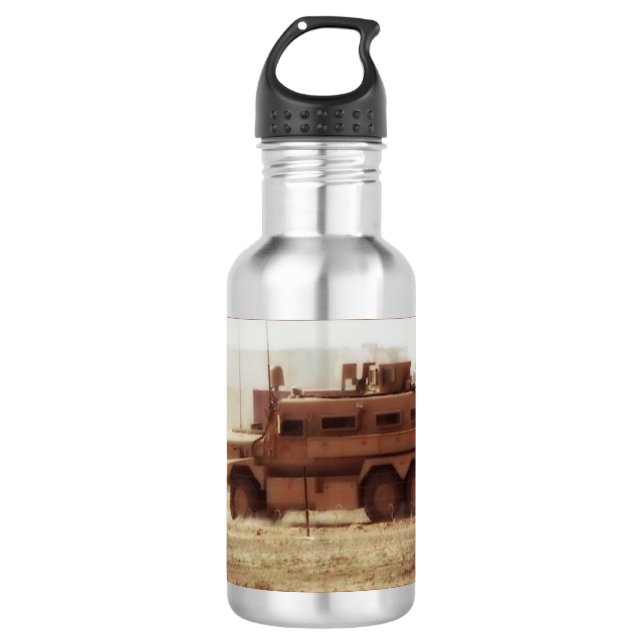 MRAP 24 Unze Pexagon Wasser-Flasche Edelstahlflasche (Vorderseite)