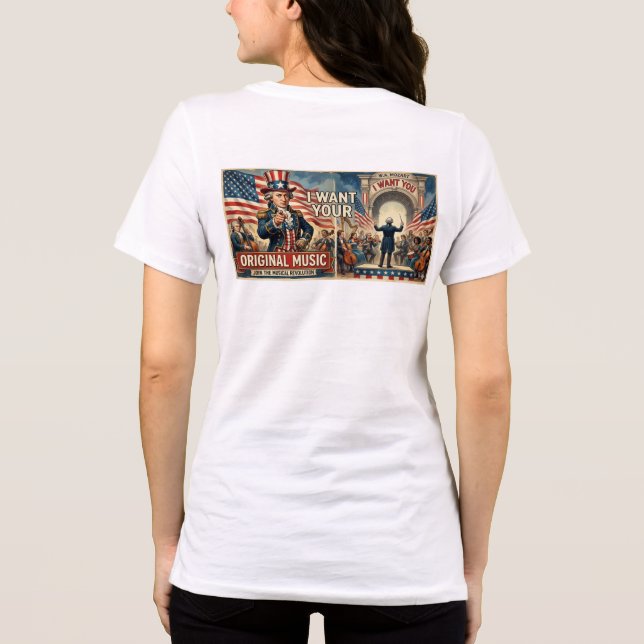 MrBeats als Onkel Sam Tri-Blend Shirt (Rückseite)