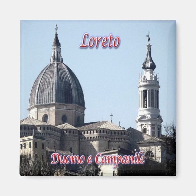 MRC015 LORETO, Kathedrale und Glockenturm, Kühlsch Magnet (Vorne)