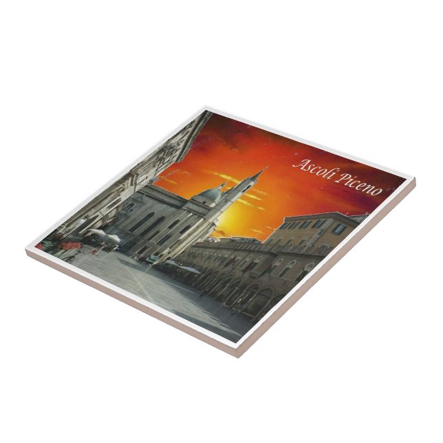 MRC024 ASCOLI PICENO, Sunset, Italien, Fliese (Seite)