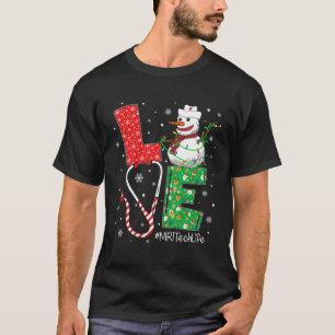 Mri Tech Christmas Snow Liebe Tech Life Mri Techno T-Shirt