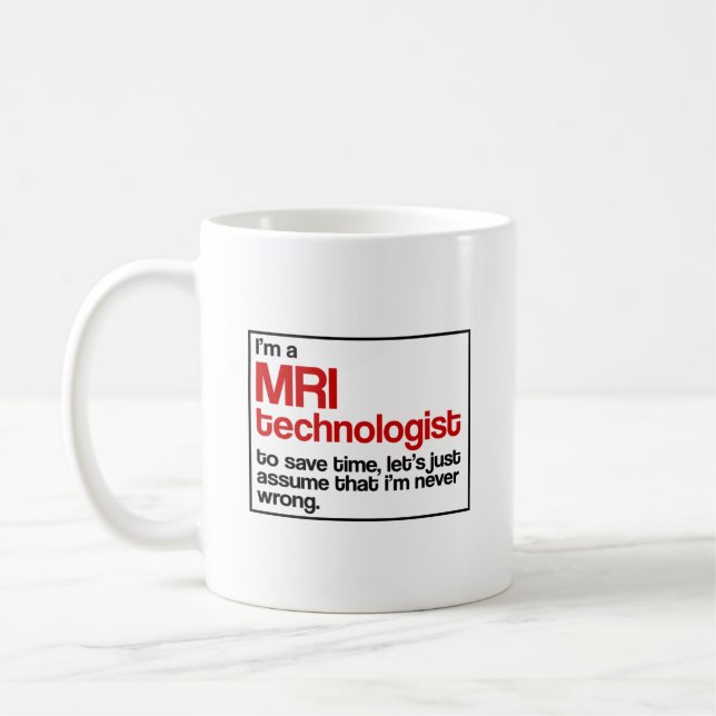 MRI Technologe Kaffeetasse (Links)