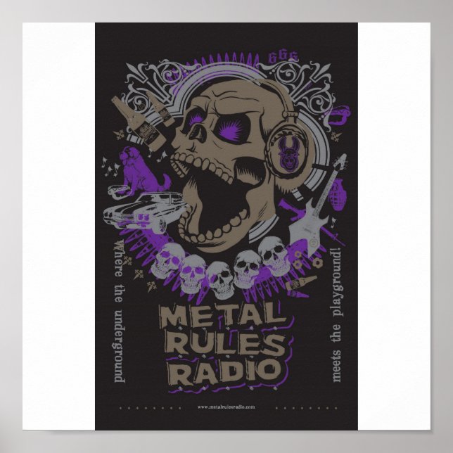MRR Screening Skull Poster (Vorne)