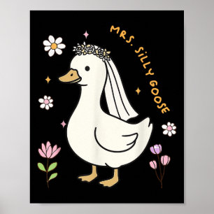Mrs Albern Goose Bride to be Wedding Bride Groom M Poster