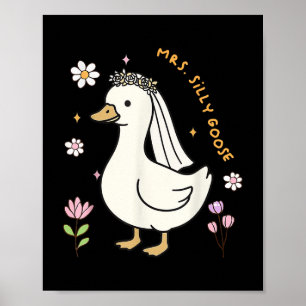 Mrs Albern Goose Bride to be Wedding Bride Groom M Poster