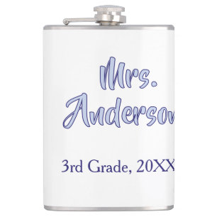 mrs anderson lehrerin dankeschön tag violetter sch flachmann