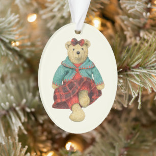 MRS. BEAR Acryl-Oval-Ornament Ornament