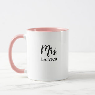 Mrs Bride Established 2020 Hochzeitstasse Tasse