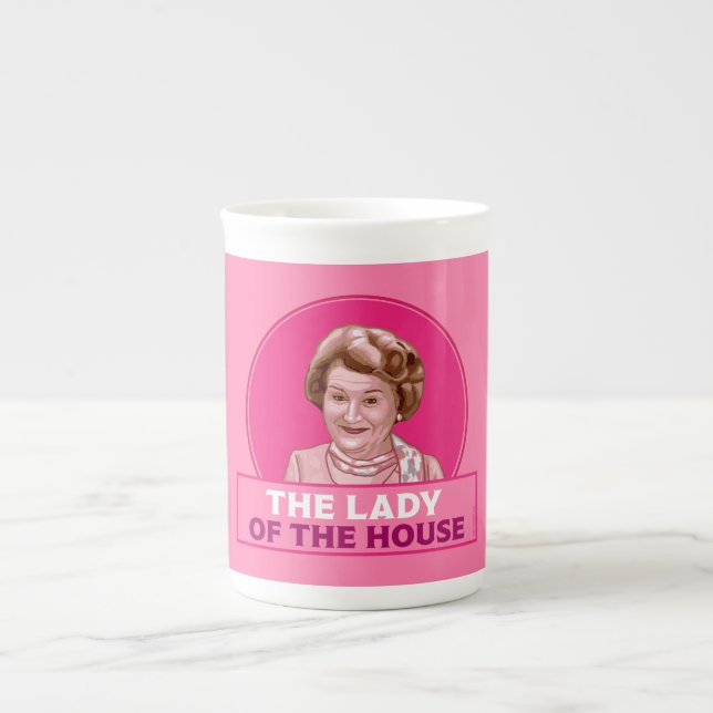 Mrs Bucket - Keeping Up Appearances Prozellantasse (Vorderseite)