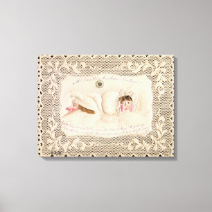 Mrs. Caudle's Curtain Lesung, Victorian card from Leinwanddruck