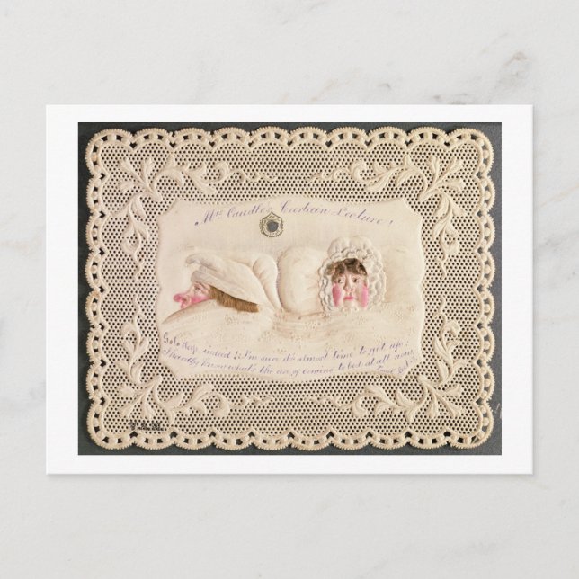 Mrs. Caudle's Curtain Lesung, Victorian card from Postkarte (Vorderseite)