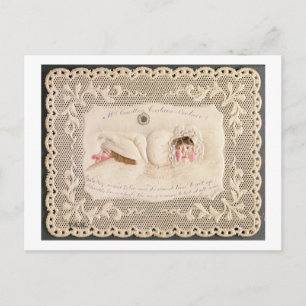 Mrs. Caudle's Curtain Lesung, Victorian card from Postkarte