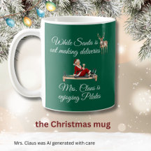 Mrs. Claus genießt Pilates-Monogramm 