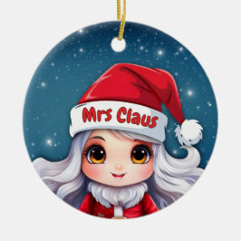 Mrs Claus 🤶🎄 Keramik Ornament