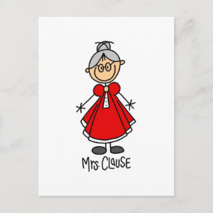 Mrs. Clause T-Shirts und Geschenke Postkarte