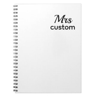 Mrs. Custom Notebook – Personalized Name Notizblock