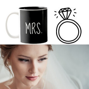 MRS. Die Black Coffee Tasse der frisch verheiratet
