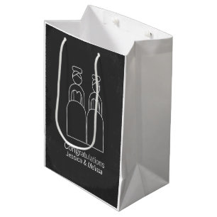 Mrs. Doodle Brides Wedding Personalisiert Mittlere Geschenktüte