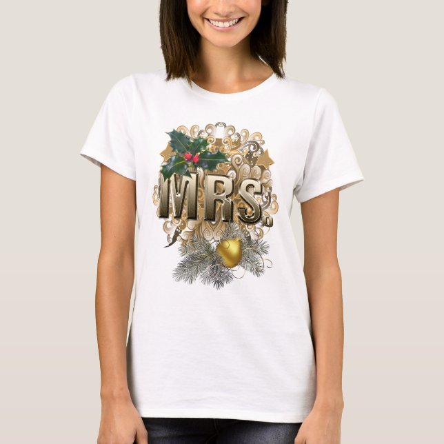 MRS. Erste Weihnachtsfeier T-Shirt (Vorderseite)