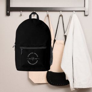 Mrs Flitterwochen Schwarz-weiße Jungvermählte Bedruckter Rucksack