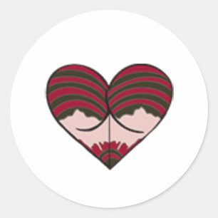 mrs freddy Hintern Runder Aufkleber