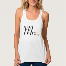 Mrs Gold Heart Angepasst Tank