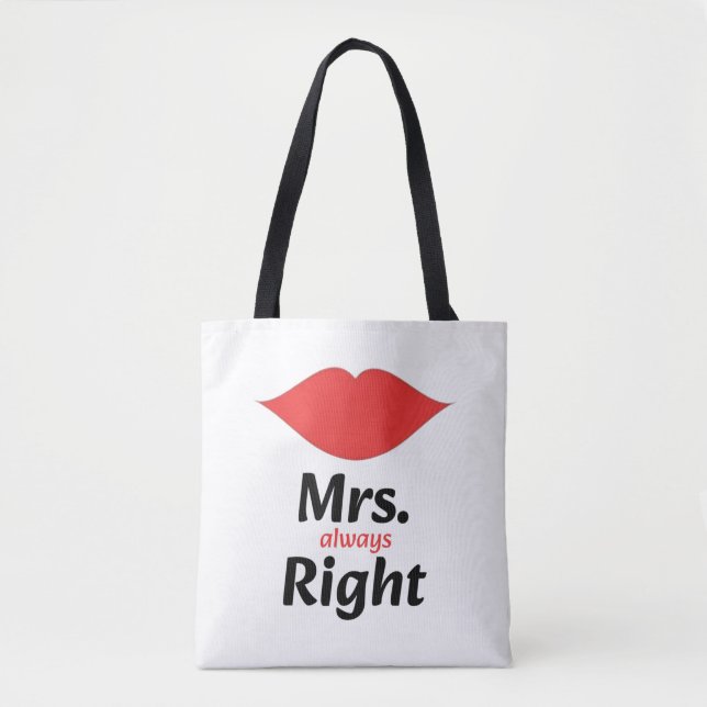 Mrs. Immer Recht rote Lippen passend (Vorderseite)