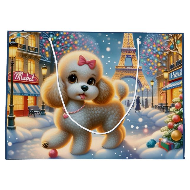 Mrs Mabel In Paris Holiday  Große Geschenktüte (Rückseite)