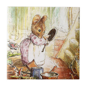 "Mrs Mouse Cleans Pots and Pans" von Beatrix Potte Fliese