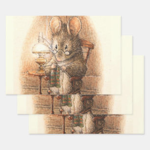 "Mrs Mouse Knitting" von Beatrix Potter Geschenkpapier Set