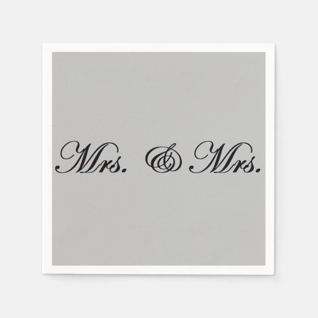 Mrs. & Mrs. napkins Serviette (Vorderseite)