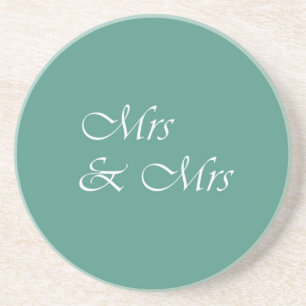 Mrs & Mrs Typographie Getränkeuntersetzer