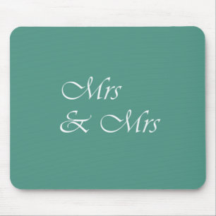 Mrs & Mrs Typographie Mousepad