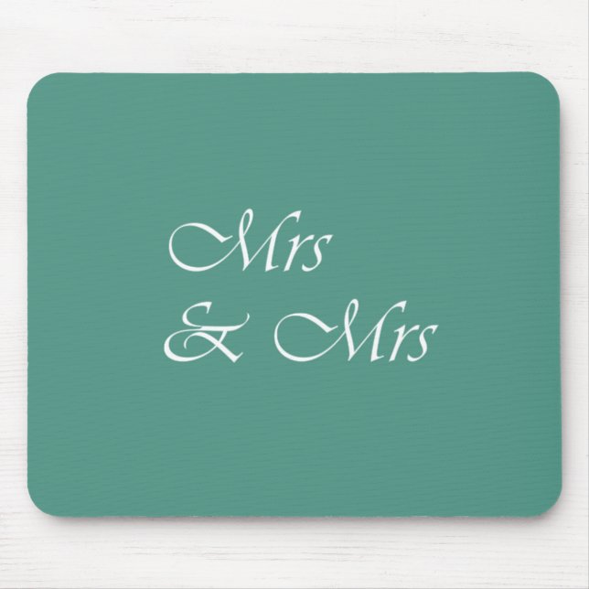Mrs & Mrs Typographie Mousepad (Vorne)