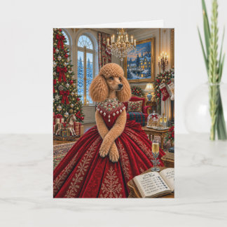 Mrs. Parker‘s Christmas Inn Pudel Feiertagskarte