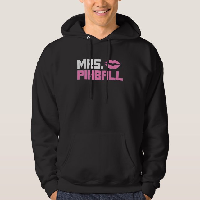 Mrs Pinball slot machine gamer partner look men Hoodie (Vorderseite)