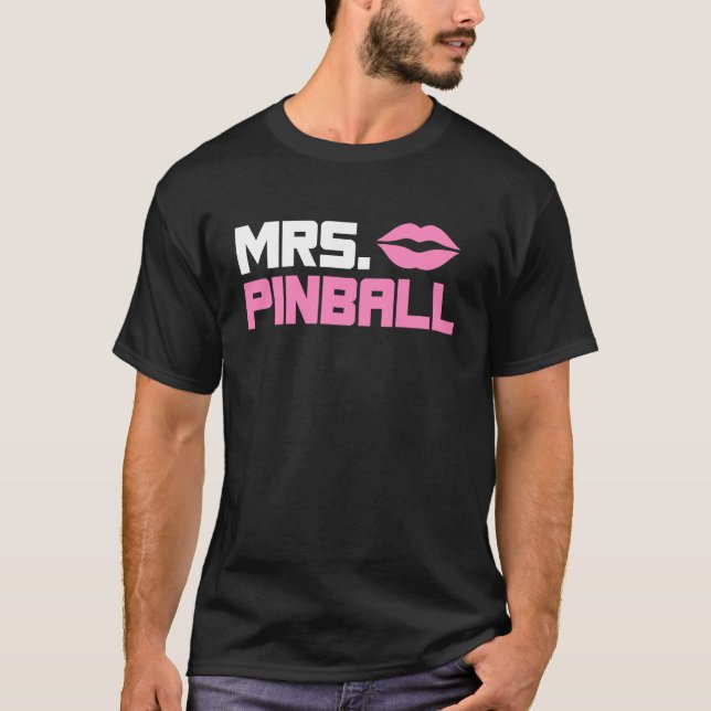 Mrs Pinball slot machine gamer partner look men T-Shirt (Vorderseite)