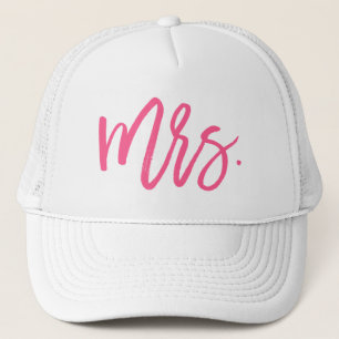 Mrs. Pink Chic Script Truckerkappe