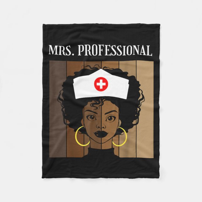 Mrs Professional Nursing Degree Nurse Profession B Fleecedecke (Vorderseite)