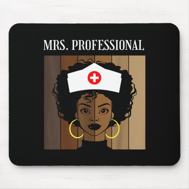 Mrs Professional Nursing Degree Nurse Profession B Mousepad (Vorne)