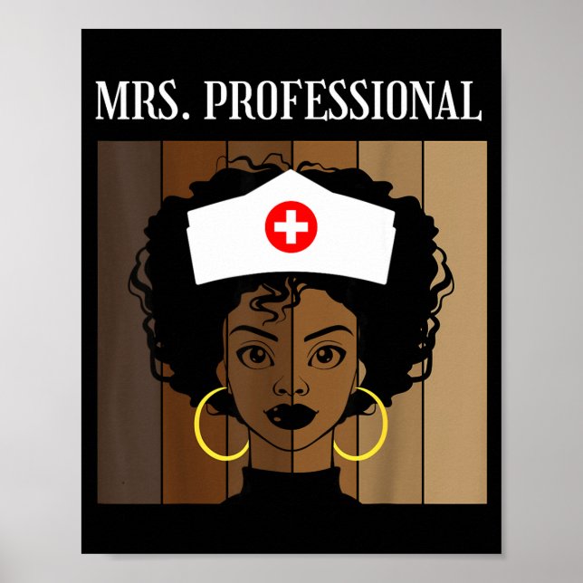 Mrs Professional Nursing Degree Nurse Profession B Poster (Vorne)