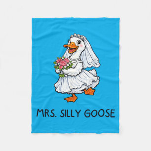 Mrs Silly Goose Hochzeit Junggesellinnenabschied L Fleecedecke
