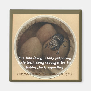 "Mrs Tumblebugs Dung Würstchen" Magnet