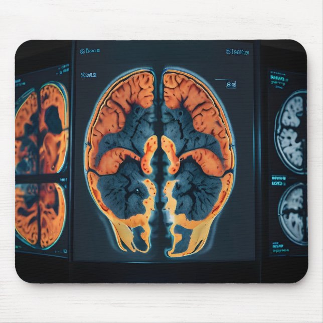 MRT-Gehirnuntersuchung Mousepad (Vorne)