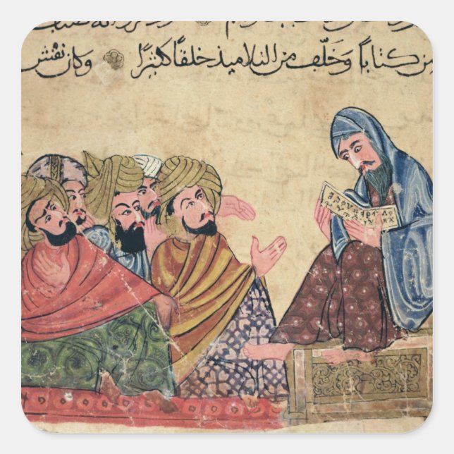 MS Ahmed III 3206 Der Philosoph Quadratischer Aufkleber (Vorderseite)