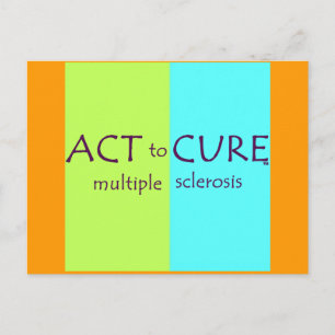 MS Awareness Postcard cuure Multiple Sklerose Postkarte