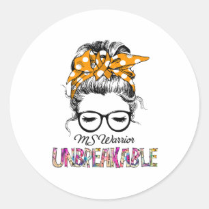 MS Awareness Ribbon Support Geschenke Runder Aufkleber