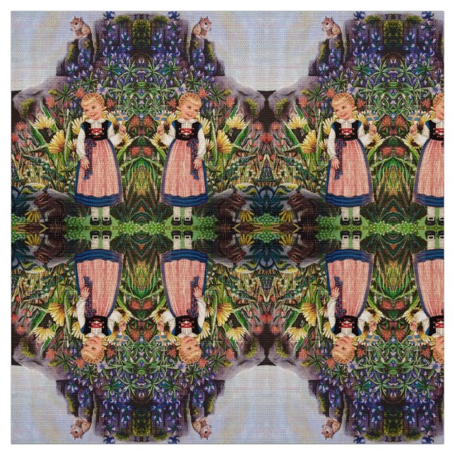 "Ms. Elizabeth's" Kleine niederländische Girl Fabr Stoff (Muster)